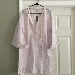 NWT Jcrew Beach Cover Up, Linen/Cotton